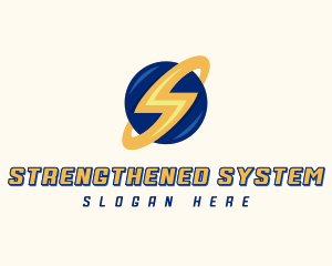 Electrician Lightning Letter S logo design