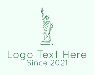 Green Statue of Liberty  logo