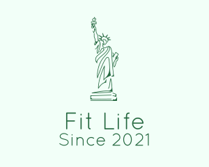 Green Statue of Liberty  logo