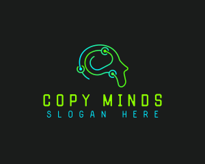 Humanoid Tech Mind logo design