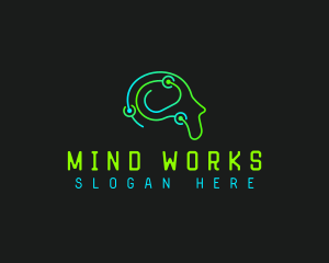 Humanoid Tech Mind logo design