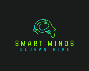 Humanoid Tech Mind logo design