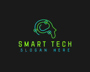 Humanoid Tech Mind logo design