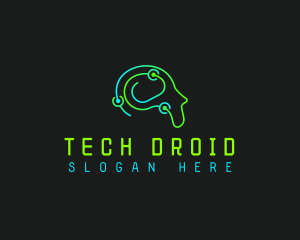 Humanoid Tech Mind logo design