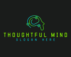 Humanoid Tech Mind logo design