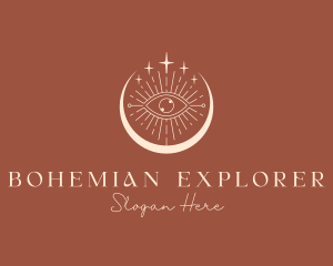 Bohemian Spiritual Eye logo design