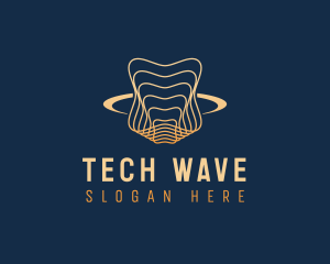 Science Tech Waves logo design