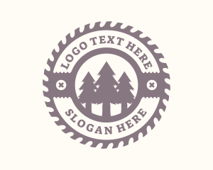 Pine Tree Forest Saw  logo