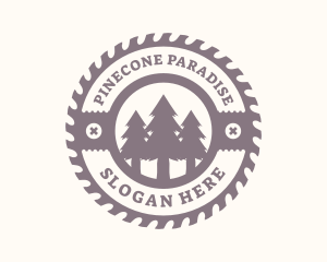 Pine Tree Forest Saw  logo