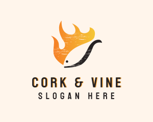 Fire Fish Restaurant logo design