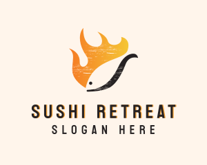 Fire Fish Restaurant logo design