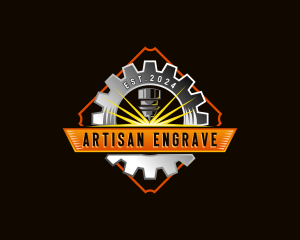 Laser Industrial Engraving logo design