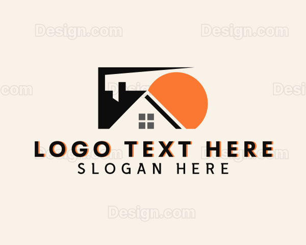 House Property Roofing Logo