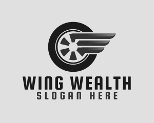 Automotive Tire Wing logo design