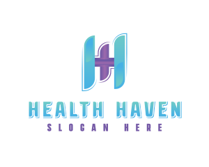 First Aid Health Letter H logo design