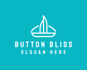 Sailboat Travel Trip logo design