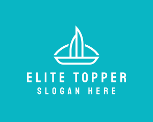 Sailboat Travel Trip logo design