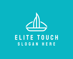 Sailboat Travel Trip logo design