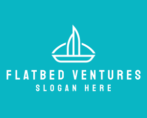 Sailboat Travel Trip logo design