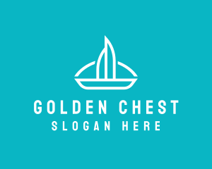 Sailboat Travel Trip logo design