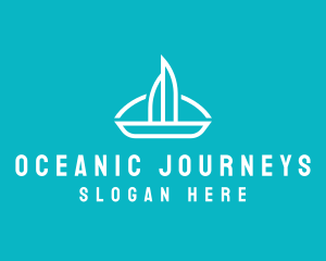 Sailboat Travel Trip logo