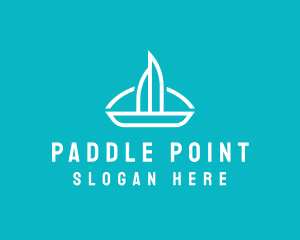 Sailboat Travel Trip logo design