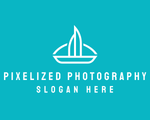 Sailboat Travel Trip logo design