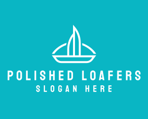 Sailboat Travel Trip logo design