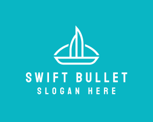 Sailboat Travel Trip logo design