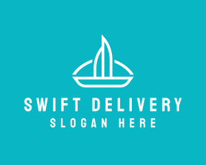 Sailboat Travel Trip logo design