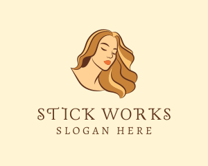 Woman Hair Salon logo design