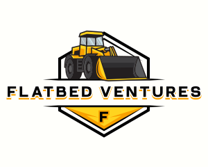 Bulldozer Construction Machinery logo design