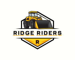 Bulldozer Construction Machinery logo design