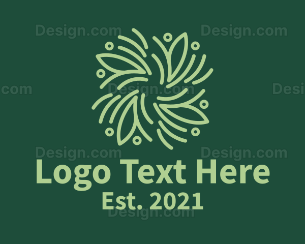 Green Herbal Spiral Logo