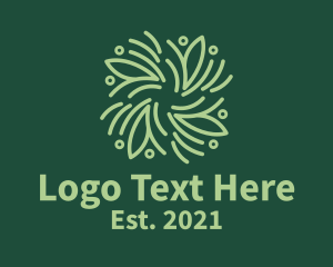 Green Herbal Spiral  logo