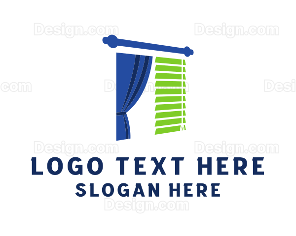 Window Curtain Blinds Logo