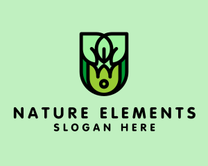 Organic Nature Herb logo design