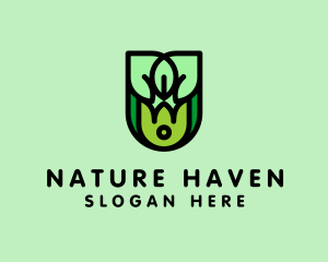 Organic Nature Herb logo design