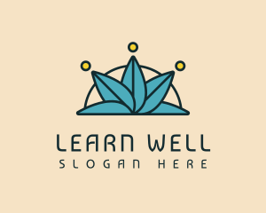 Wellness Lotus Leaf logo design