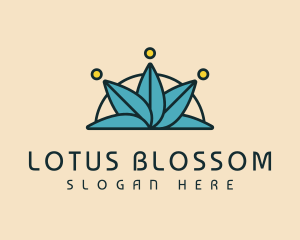 Wellness Lotus Leaf logo design