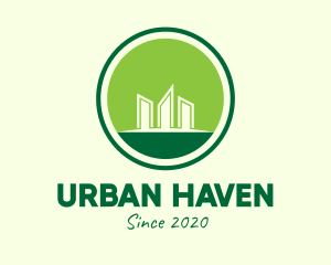 Green Eco Condominium logo design