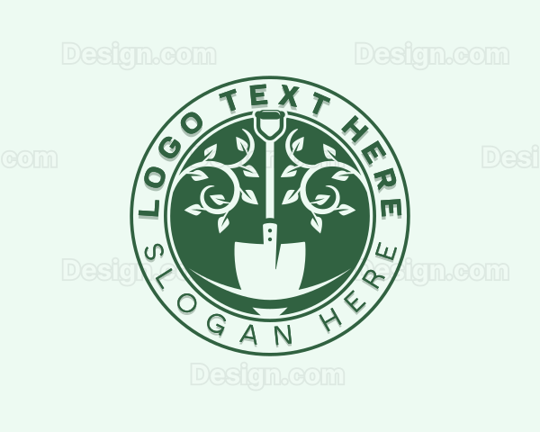 Eco Shovel Gardening Logo