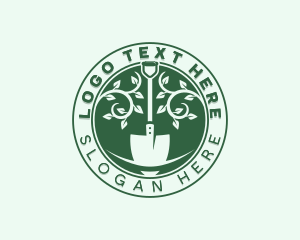 Eco Shovel Gardening Logo