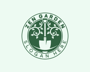 Eco Shovel Gardening logo design