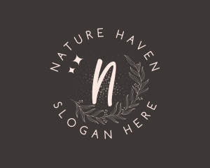 Leaf Nature Beauty logo design