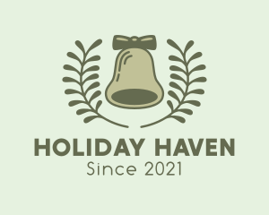 Holiday Christmas Bell logo design