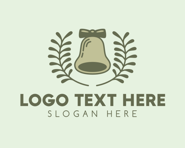 Holiday Christmas Bell logo