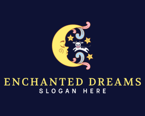 Dream Moon Cow logo design