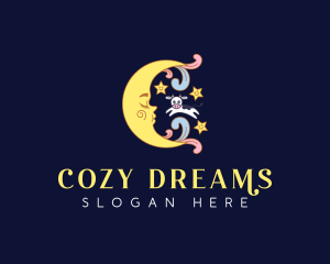 Dream Moon Cow logo design