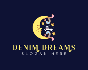 Dream Moon Cow logo design